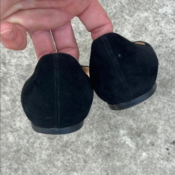 Jimmy Choo Black Pointed Flats - Picture 5 of 6